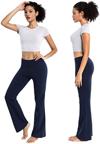 BubbleLime 29 / 31 / 33 / 35 / 37 3 stila Ženski visoko struk bootcut Yoga hlače Basic / Out džepovi Tummy