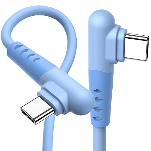 Super brzo punjenje USB C na USB C kabl 60W 2pack 3ft & amp; 1ft kratki USB C 90 stepeni Tip C