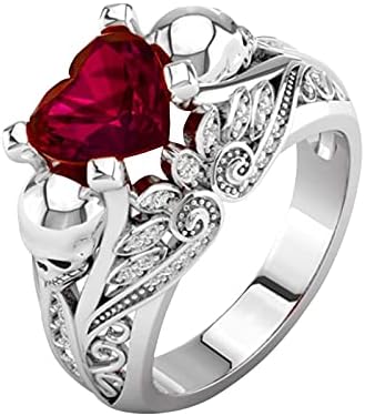 Nakit šuplji cvjetovi Diamond cirkon Inlay Angažman prsten simulacijski simulacijski srebrni CZ Dijamantni
