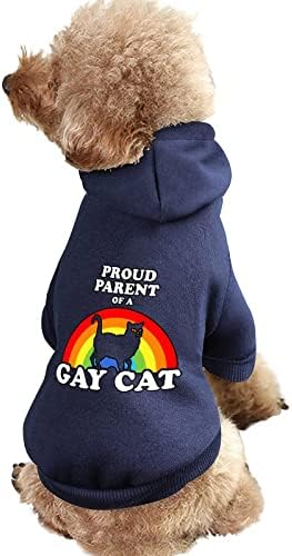 Ponosan roditelj gay mačke kućne odjeće sa šeširom tople odijela za kućne ljubimce modne duksere za doggy