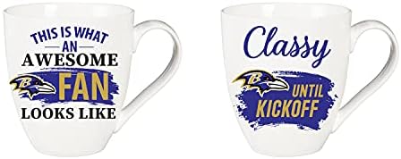 Timski sportovi America Baltimore Ravens, keramička čaša O'java 17oz Poklon Set