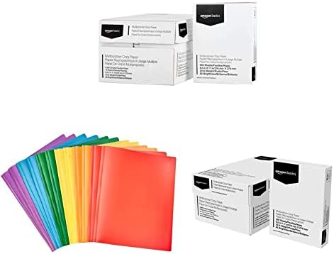Osnove a višenamjenski papir za štampač, 10 futrola za Ream & amp; plastične fascikle za teške