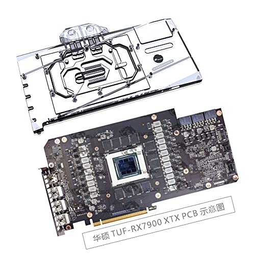 Copper GPU blok za hlađenje vode GPU Waterblock grafička kartica blok za hlađenje vode za Asus TUF Gaming Radeon RX 7900 XTX RX 7900 XT OC