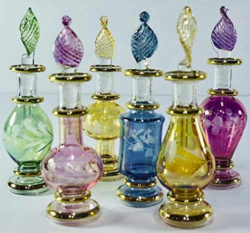 Egipatske parfemske boce, ustavljene staklo Genie boce Potion parfemski boce Veleprodaja 6 minijaturne