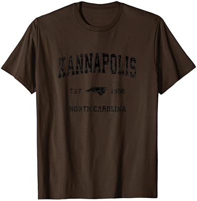 Kannapolis North Carolina NC Vintage Sports Design Black Pri majica