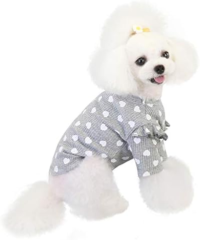 Pas odjeću Djevojke jesen zima zimska kućna odjeća ljubav košulja za dno djevojka džemper za male pse odijelo