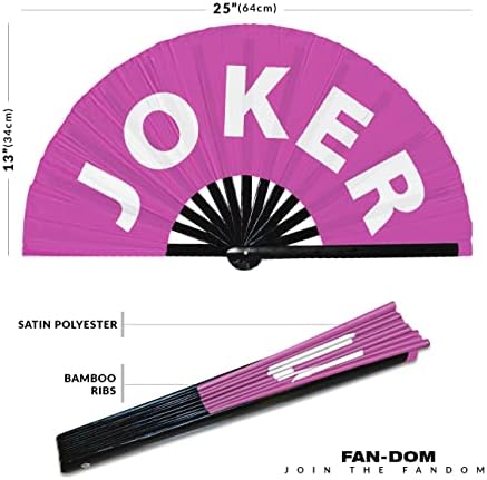 Joker ručni ventilatorski ručni ventilator za ručni ventilator smiješni gag sleng riječi izrazi