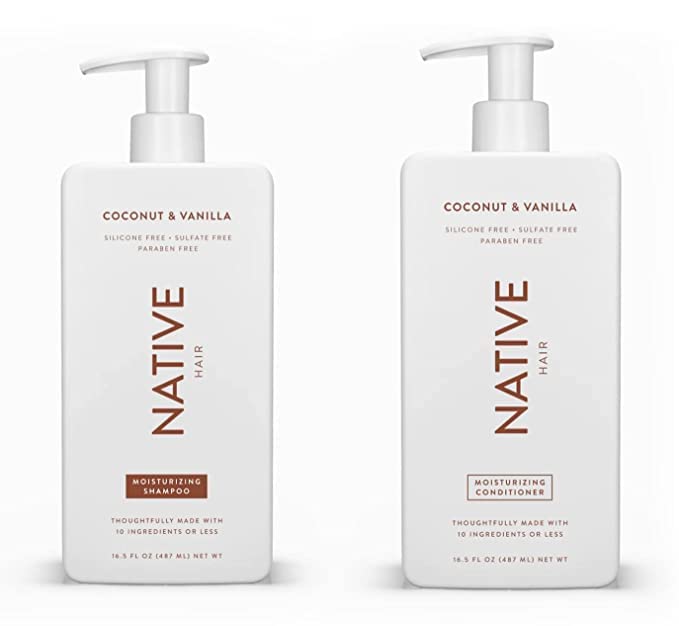 Nativni set šampona i regeneratora | bez sulfata, bez parabena, bez boja, sa prirodnim čistim sastojcima| pakovanje od 16,5 oz