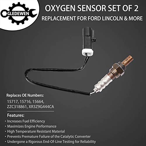 Senzor kisika UPReam nizvodno O2 senzor 2pcs | Kompatibilan sa Ford F150 F250 Ranger Expedition Expedition