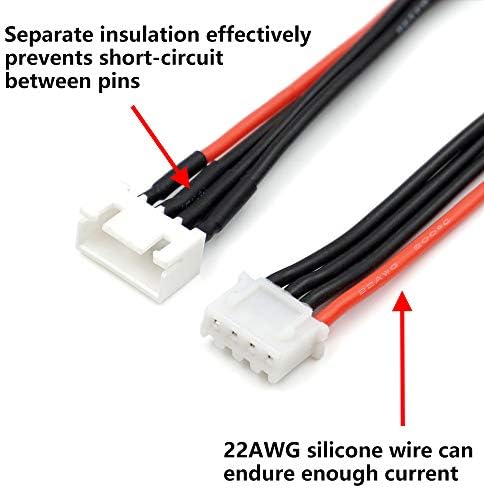 ELECHAWK JST-XH 3S Extension Wirel Wire Wire Wire 200mm 5 kom za balans baterije Lipo