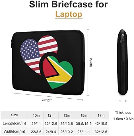 Gvajana američka zastava Trajna laptop Bag casual modna futrola za laptop Slim računarske torbe Poslovna aktovka