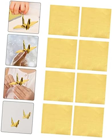 Ciieeeo 100 listova Jednostrana biserna origami Predškolska igračka folija zamotavanje papira White