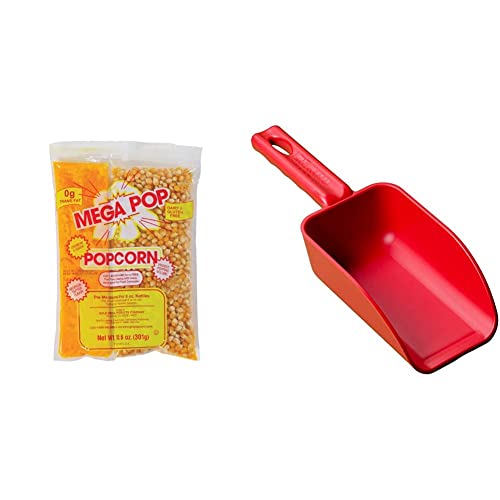 PerfectwarePerfectware-Popcorn 8oz-6ct 8oz Popcorn porcija paketa & Vikan Remco 63004 boja kodirane plastike ruku Scoop, 16 oz, RedVikan