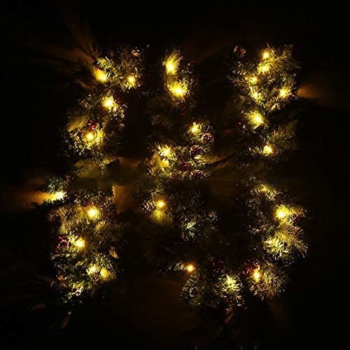 Ganfanren 2. 7m Božićni dekor ratana umjetni cvijet Tretni ukras na otvorenom Garland vijenac Privjesak Xmas Party pribor Stepenice vrata Dekor