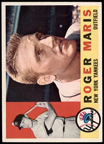 1960. topps 377 Roger Maris New York Yankees VG + Yankees