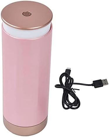 Kopokd kutija za odlaganje četkica za šminku Pink USB tipa C Punjenje Prijenosni LED displej sa poklopcem za prašinu šminka