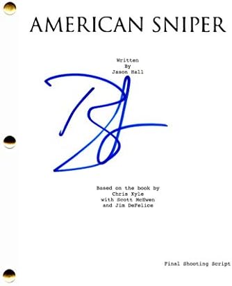 Bradley Cooper potpisao autogram - Američki Sniper filmski scenarij - Clint Eastwood, Hangeover, Neograničen, Mjesto izvan borova, reprodukcije srebrne obloge - Rockety of the Galaxy, Star je rođen, plitka