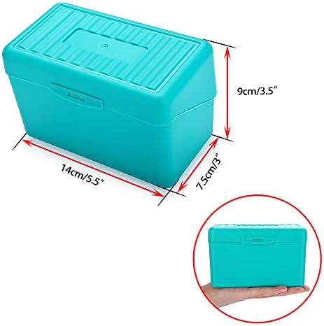 BTSKY 1 Pack 3 x 5 inch Index Card Box - držač indeksnih kartica kutija za bilježnice kutija za recept kutija
