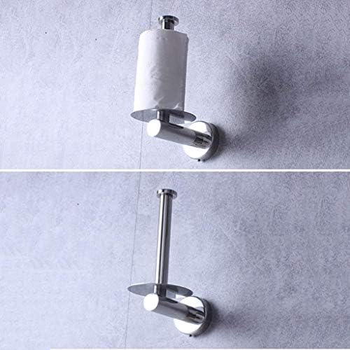 ZLDXDP vertikalni toaletni držač za toaletni papir Zidni nehrđajući tkivni tkivo za kupatilo za kuću