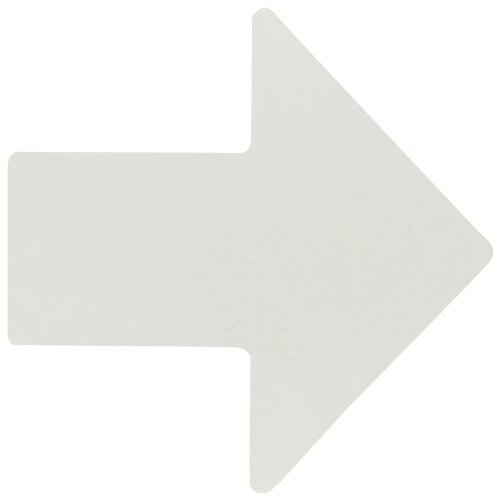 Brady Toughstripe Neabrasivni smjer arrow Tkanina za oznaku poda, 5 Dužina, 2 Širina, bijela