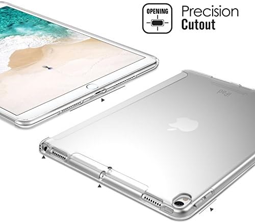 Atic Case Fit New iPad Air 10.5 2019 / iPad Pro 10.5 2017, premium mekani prozirni TPU gumeni poklopac kože Fleksibilni branik, kristalno čišćenje