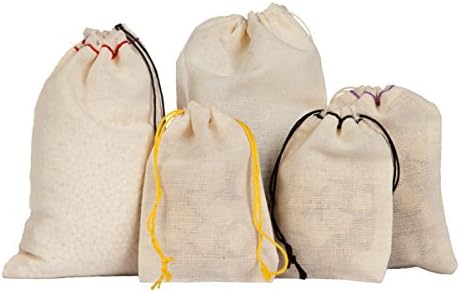 Pamučne muslinske torbe 500 grof prirodno crtanje, izrađene sa pamukom u SAD-u nebeskim poklonima