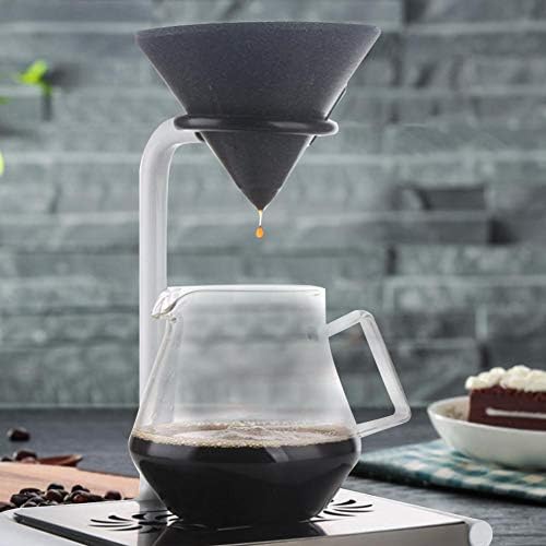 Filter za kafu u obliku konusa filteri za kafu od glinice rude za kafu za 1-4 šolje keramike prelijte kapaljkom za kafu neporozni za kućne i kancelarijske kafe entuzijaste i Bariste