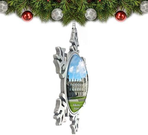 Umsufa Irska Kilkenny Castle Božić Ornament Tree Decoration Crystal Metal Suvenir Poklon