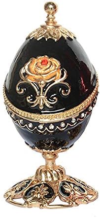 Kip i figurice porasli su na jaje metalni nakit nakit za savladajte kutiju ruski obrt ukras kolekcionarski pokloni za nju