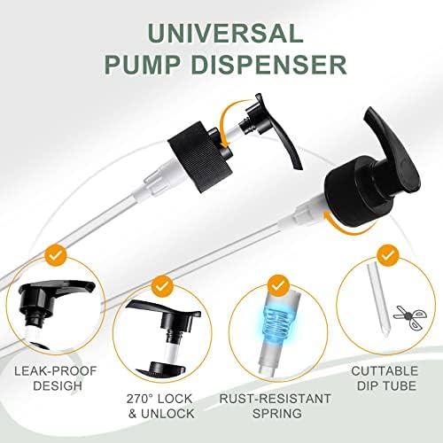 Litarski dozator pumpe, univerzalni poklopac poklopca pumpe 28/410 Balck odgovara većini boca od 1 litra za dezinfekciju, losion, šampon