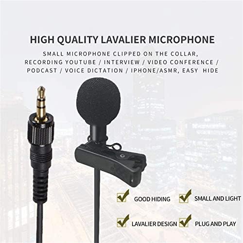 Kicada 3.9 Feet lavalier Mikrofon omnidirekcioni mikrofon za rever kompatibilan sa Sony UWP V1