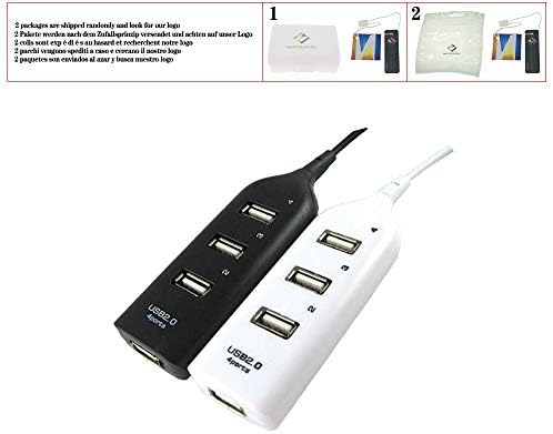 Hub Splitter expansion Adapter velika brzina za PC Laptop 4-Port USB 2.0 korisni Mini Adapter Crna Bijela,