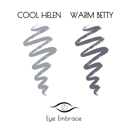 Oko Embrace svijetlo siva obrva Puderi, Puderi za kosu, korijen Cover-Ups: Warm Betty & Cool Helen 2 paket