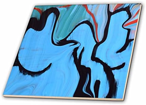 3drose slika slikanja plavih i crnih oblika sa akva-pločicama