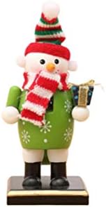 Abaodam drvena Nutcracker lutka desktop ukras Božić Ornament snjegović oblik lutka rođendanski poklon