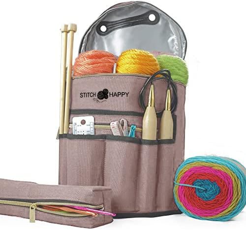 Stitch Happy Caddy - Košarica za skladištenje za pletenje i kukičare - umjetnička skladišta