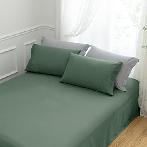 Aormenzy Microfiber jastučnici - standardni set veličine od 2-1800 count count ultra mekani zeleni jastučnici