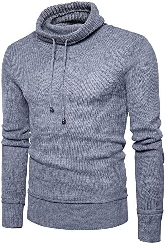 Muška pletena pamučna pulover dukserica sa dugim rukavima bluza lagana atletska majica za jesen zimu