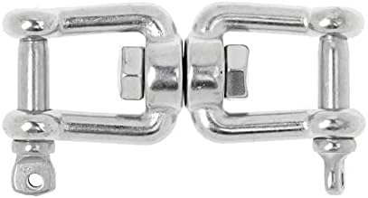 Nabavite morski srebrni lanac od nehrđajućeg čelika zakretne vilice dvostruki konektor za oblikovanje