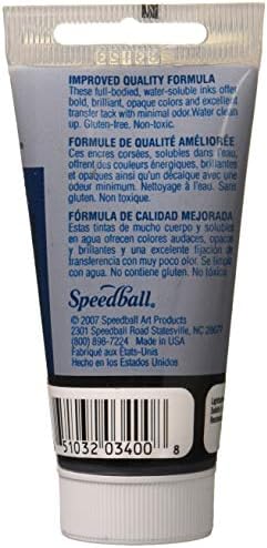Speedball Art proizvodi 003400 blok Print Tinta 37Cc, Crna