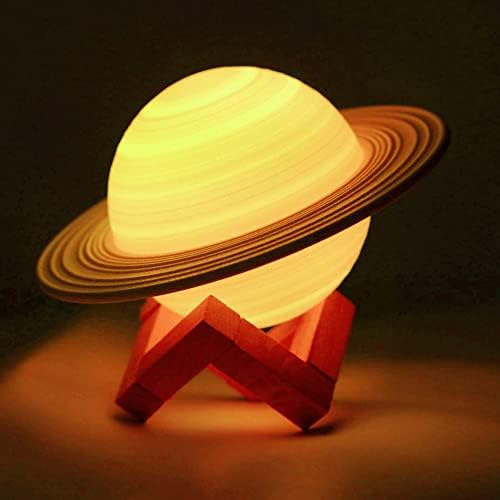 YDSIII Saturn lampa Mjesečeva lampa Galaxy lampa 16 boja LED 3D Mjesečeva lampa USB punjivi daljinski