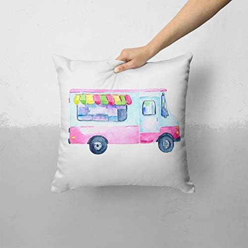 Iirov ljetni mod samo kamion za sladoled - po mjeri ukrasni kućni dekor unutarnji ili vanjski bacanje jastuk plus jastuk set za kauč, krevet ili kauč