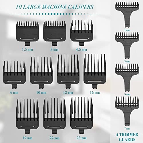 Šišanje za muškarce, 2 u 1 All Metal Muška Professiona šišanje za kosu LCD trimer za kosu za muškarce Brijačnica moćan komplet Mašina za šišanje brade