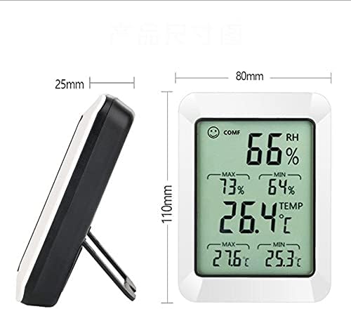 GENIGW digitalni termometar higrometar soba u zatvorenom temperaturnom senzoru vlažnosti mjerač
