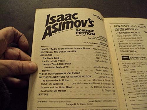 Isaac Asimov Naučna Fantastika April 1980 James Gunn, Bertram Chandler