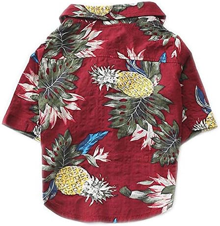 CT Coutudi Havajski pas Aloha pseći majicu Pet ljetni ljetni cvijet Ananas majica za malu do srednje