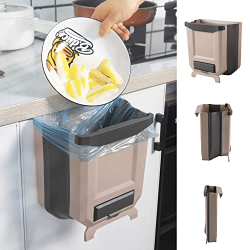 WDPuchu viseći kuhinjski smeće, sklopivi kantu za otpad za kuhinju, sklopivi viseći malu plastičnu