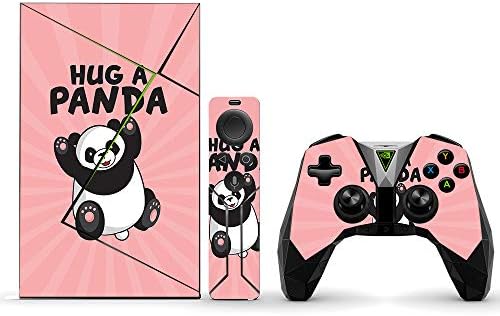 Mighyykins kože kompatibilan sa Nvidia Shield TV Pro - zagrljaj pandu | Zaštitni, izdržljivi i jedinstveni poklopac