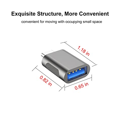 UV kabel USB C muški do USB ženskog adaptera 2-pakovanje, tip pretvarač napajanja za USBC za iPhone, Mini