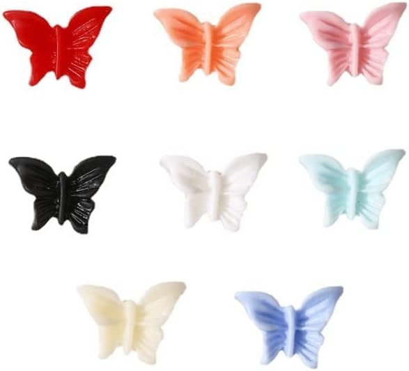 50kom / pakovanje leptir mat boja Makaron 3D pametna čvrsta Nail Art dekoracija manikura Uradi sam -